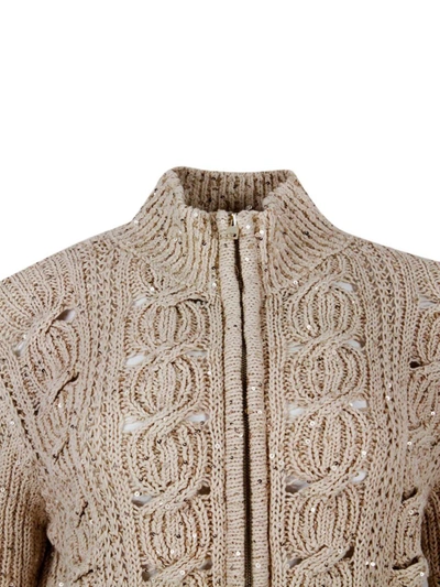 Shop Lorena Antoniazzi Sweaters In Golden