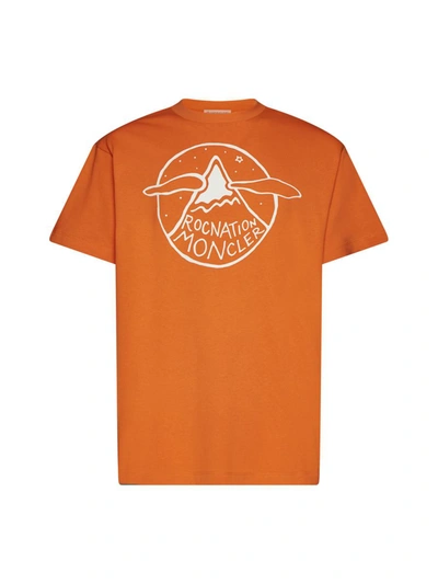 Shop Moncler Genius Moncler Roc Nation By Jay-z T-shirts And Polos In Orange