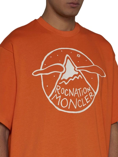 Shop Moncler Genius Moncler Roc Nation By Jay-z T-shirts And Polos In Orange