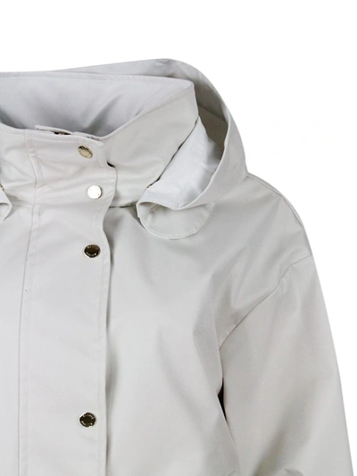 Shop Moorer Jackets In Avorio Light Bianco