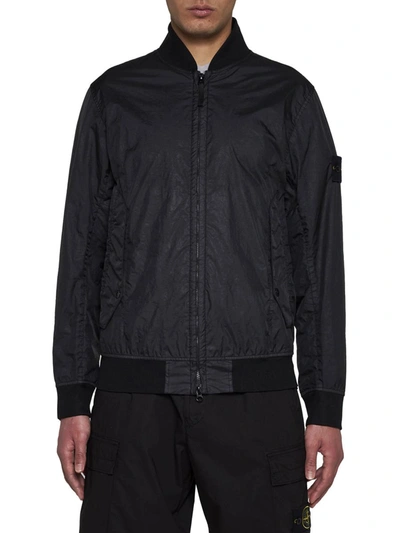 Shop Stone Island Coats In Black