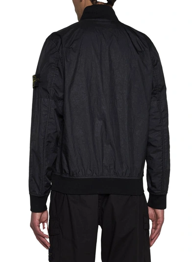 Shop Stone Island Coats In Black