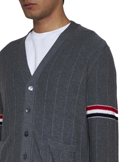 Shop Thom Browne Sweaters In Med Grey