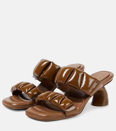 Shop Dries Van Noten Virgo 65 Leather Sandals In Brown