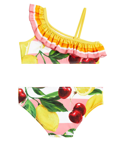 Dolce & Gabbana Printed Bikini In Multicoloured