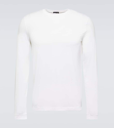 Shop Giorgio Armani Jersey T-shirt In White