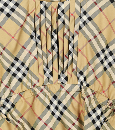 Shop Burberry Check Cotton-blend Top In Multicoloured