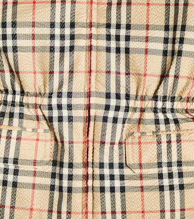 Shop Burberry Check Jacket In Multicoloured