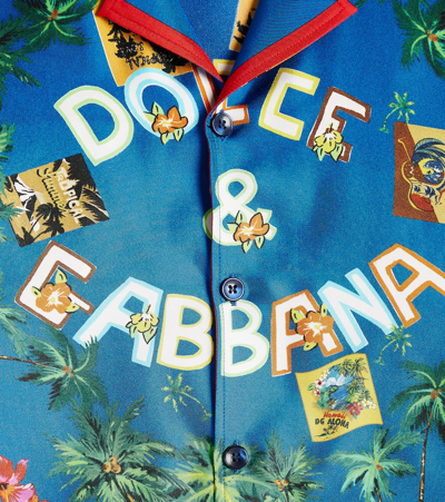 Shop Dolce & Gabbana Printed Cotton Shirt In Multicoloured