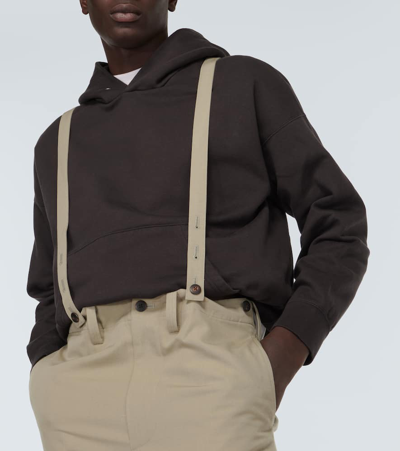Shop Visvim Ultimate Jumbo Cotton Jersey Hoodie In Black
