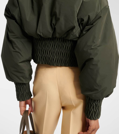 Tod's Padded Bomber Jacket In Black