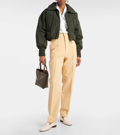 Tod's Padded Bomber Jacket In Black