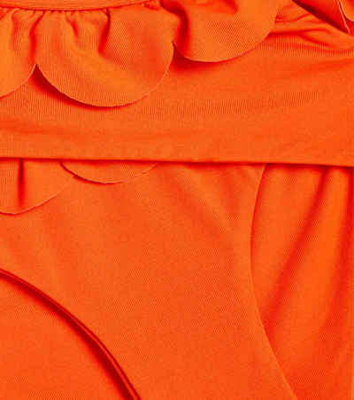 Shop Il Gufo Ruffled Bikini In Orange