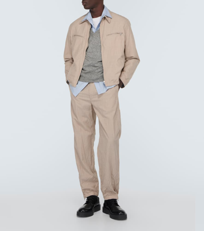 Auralee Wool Pants In Beige