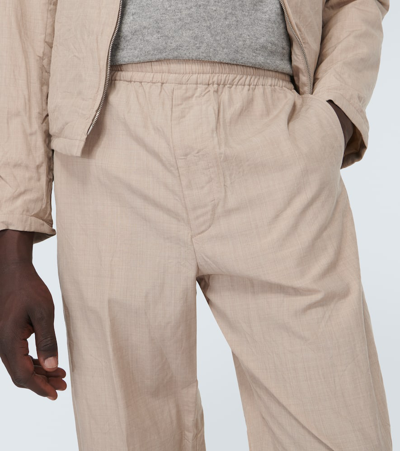 Auralee Wool Pants In Beige