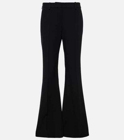 Shop Nina Ricci High-rise Cady Bootcut Pants In Black