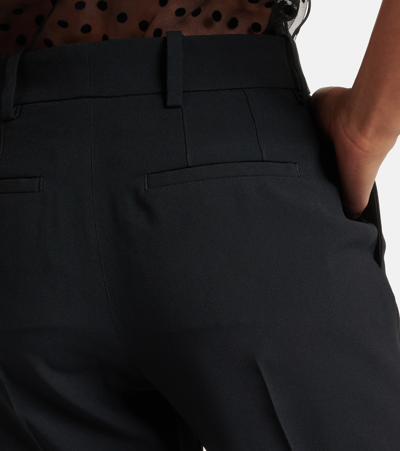 Shop Nina Ricci High-rise Cady Bootcut Pants In Black