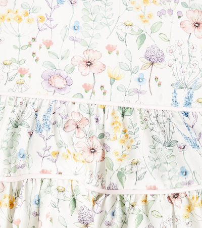花卉层叠棉质连衣裙