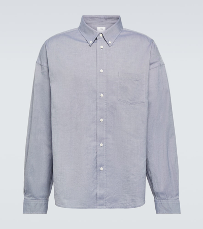 Shop Visvim Cotton Oxford Shirt In Blue