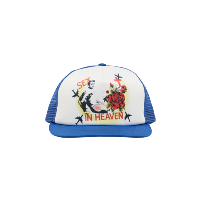 Pre-owned Supreme Sex In Heaven Mesh Back 5-panel 'royal' In Blue