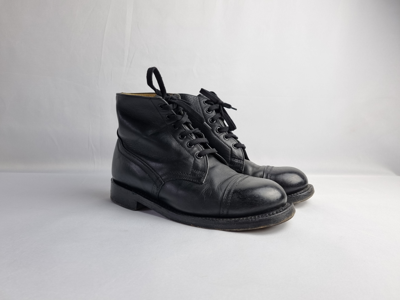 Pre-owned Avant Garde X Military Danish Army Military Boots 20 Hmak 05 Guidi Style In Black