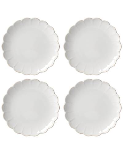 Shop Lenox French Perle Scallop 4pc Accent Plate Set In White