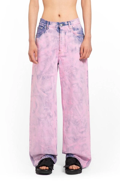 Shop Dries Van Noten Jeans In Pink