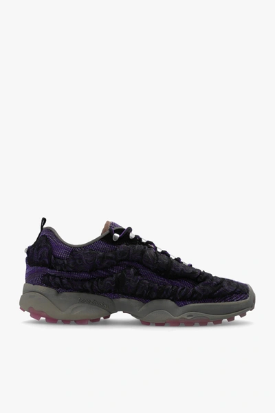 Shop Acne Studios Purple Sneakers With Logo In New