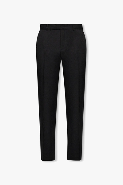 Shop Jacquemus Black ‘feijoa' Pleat-front Trousers In New