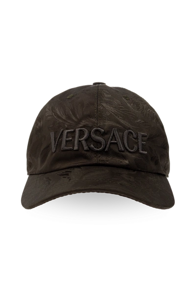Shop Versace Green Baseball Cap In New