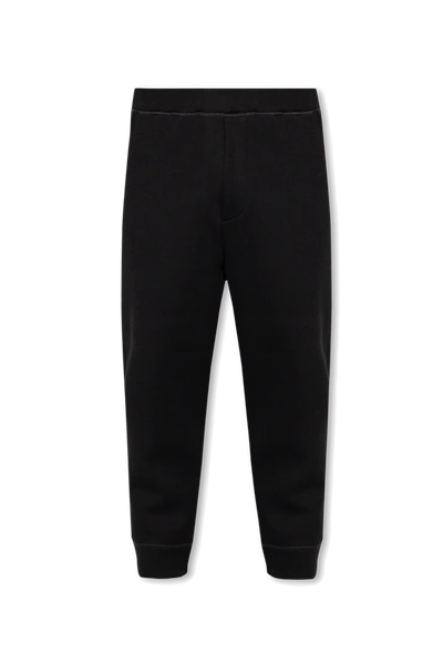 Shop Dsquared2 Black Sweatpants With Logo In New