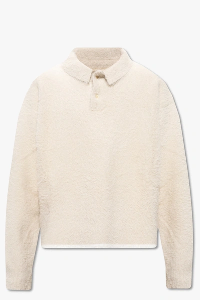 Shop Jacquemus Cream ‘neve' Sweater In New