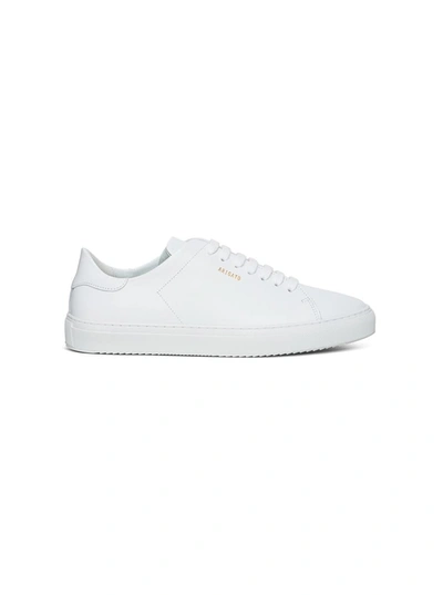 Shop Axel Arigato 'clean 90' White Sneakers With Printed Logo In Leather Man