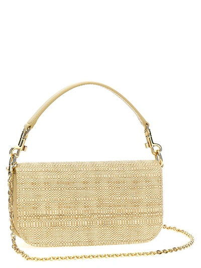 Shop Dolce & Gabbana '3.5' Crossbody Bag In Beige