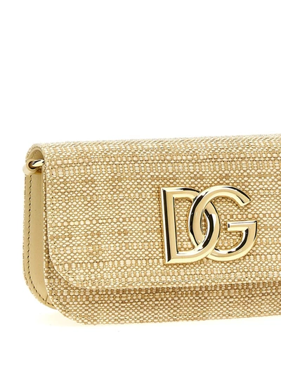 Shop Dolce & Gabbana '3.5' Crossbody Bag In Beige