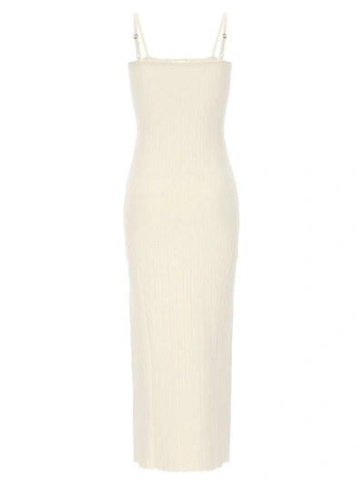 Shop Jacquemus 'la Robe Sierra Bretelles' Dress In White