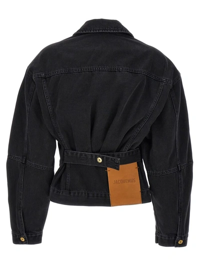 Shop Jacquemus 'la Veste De-nîmes' Jacket In Black