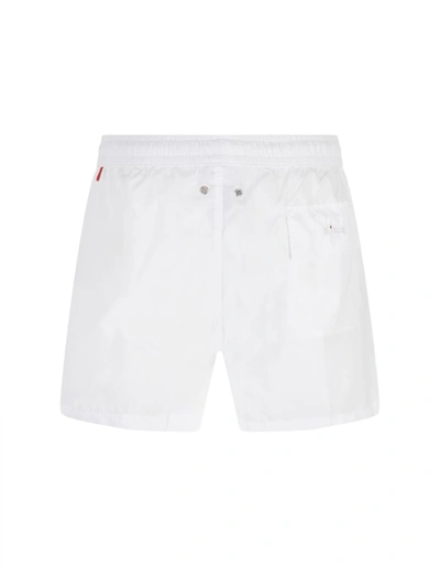 Shop Kiton Swim Shorts In White
