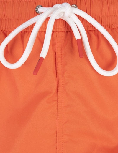Shop Kiton Swim Shorts In Orange