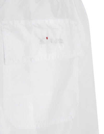 Shop Kiton Swim Shorts In White