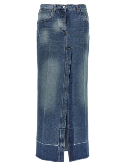 Shop N°21 Denim Long Skirt In Blue