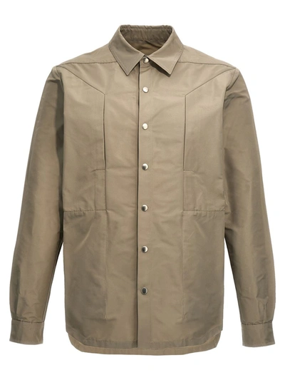 Shop Rick Owens 'fogpocket' Jacket In Gray
