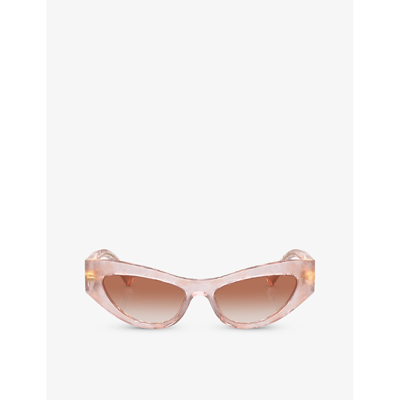 Dolce & Gabbana Womens Pink Dg4450 Cat-eye Acetate Sunglasses In Pink