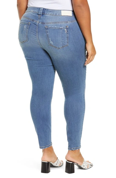 Slink Jeans Ankle Denim Leggings In Hazel