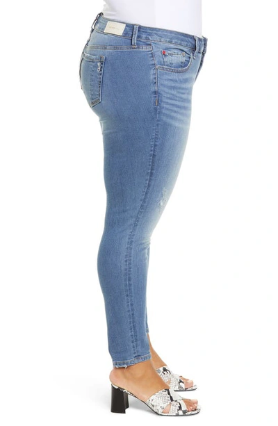 Slink Jeans Ankle Denim Leggings In Hazel