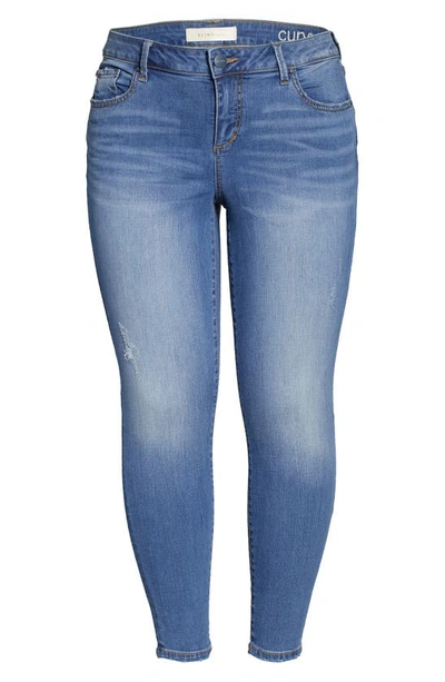 Slink Jeans Ankle Denim Leggings In Hazel