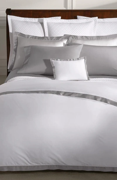 Shop Ralph Lauren Organic Sateen 624 Thread Count Fitted Sheet In True Platinum