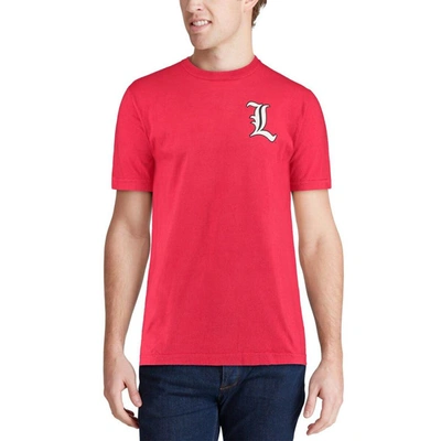 Shop Image One Red Louisville Cardinals Baseball Flag Comfort Colors T-shirt