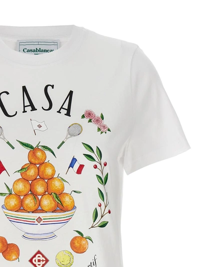Shop Casablanca 'casa Way' T-shirt In White
