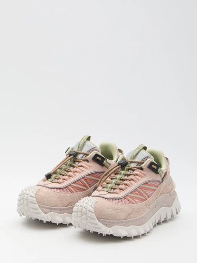 Shop Moncler Trailgrip Sneakers In Pink